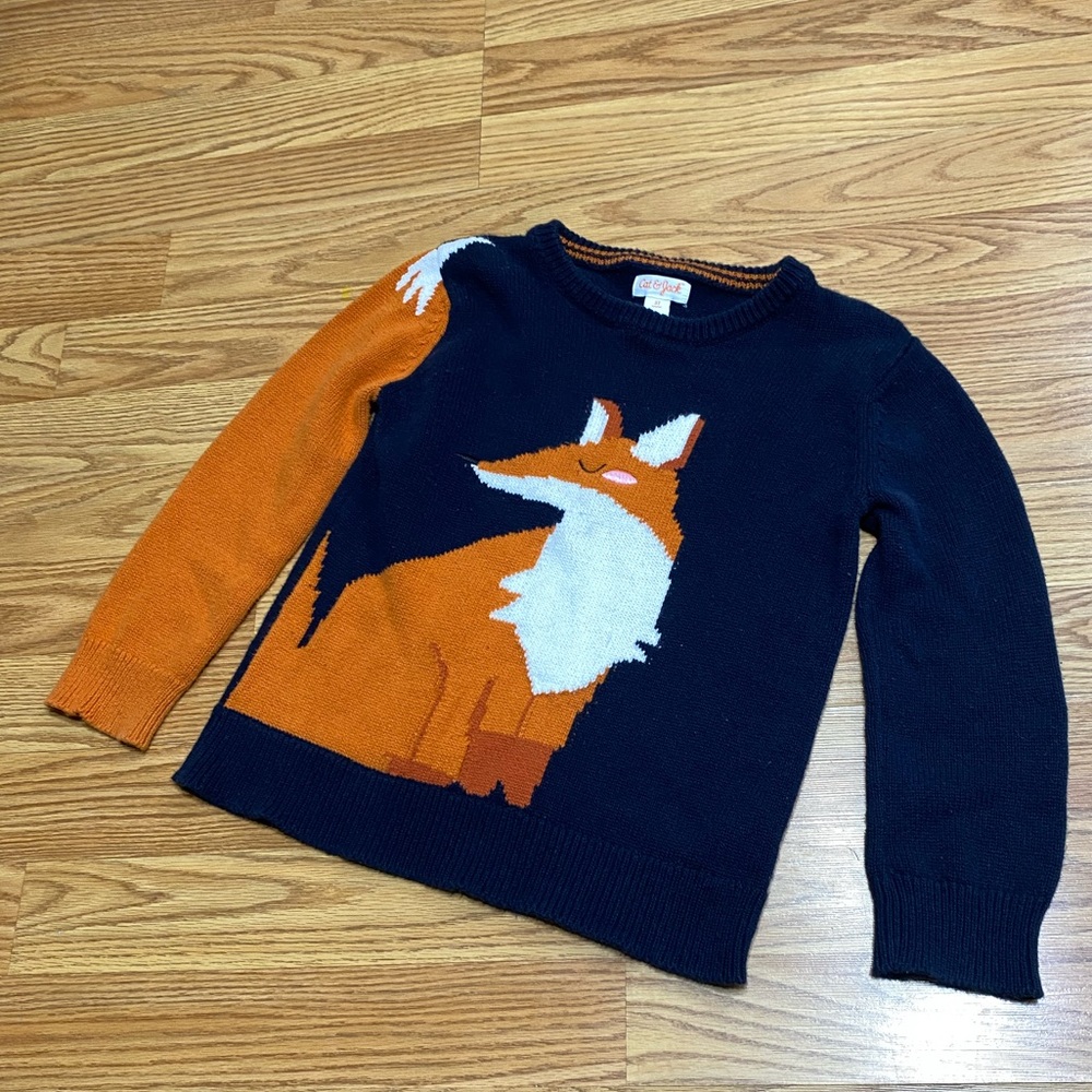 Cat & Jack Fox Knit Cardigan | Bo’s Size 5T